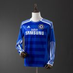Chelsea 2011-12 Home UEFA Champions League long sleeve Retro Jersey S-XXL - 图片 9