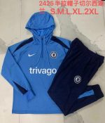 Chelsea 24/25 Half Zip Hoodie Blue - 图片 10