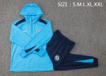 Chelsea 24/25 Half Zip Hoodie Blue