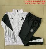 Chelsea 25/26 White Kids Long Zip Jacket - 图片 4