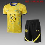 Chelsea 22/23 Yellow Short Sleeve Suit with 5-Inch Shorts
