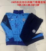 Chelsea 24/25 Kids Long Zip Jacket Lake Blue Spray - 图片 2