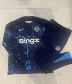 Chelsea 24/25 Kids Half Zip Jacket Blue - 图片 3