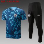 Chelsea 22/23 Blue Full Body Ink Short Sleeve Suit (with Pants) - 图片 4