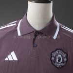 Man Utd 25/26 Polo - Grey Purple - 图片 6