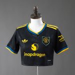 Man Utd 25/26 Third Away Women's Crop Top - 图片 2