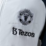 Manchester United Windbreaker - White & Navy Blue - 图片 8