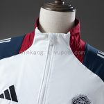 Manchester United Windbreaker - White & Navy Blue - 图片 9