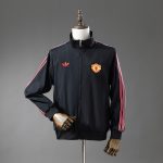 Manchester United Retro Windbreaker - Black - 图片 2
