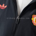 Manchester United Retro Windbreaker - Black - 图片 7