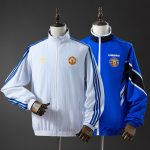 Manchester United Reversible Jacket Windbreaker - White & Blue - 图片 4