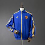 Manchester United Reversible Jacket Windbreaker - Blue & Army Green - 图片 4