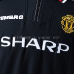 Man Utd 1998/99 Black Long Sleeve Retro Jersey - 图片 4