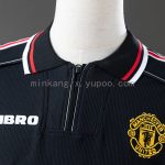 Man Utd 1998/99 Black Long Sleeve Retro Jersey - 图片 5
