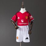 Man Utd 25/26 Home Kids Kit Jersey