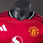 Man Utd 25/26 Home Long Sleeve Player Version Jersey - 图片 7