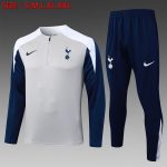 Tottenham Hotspur 25/26 Half-Zip Jacket Light Gray