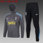 Tottenham Hotspur 24-25 Half-Zip Hoodie Dark Grey