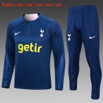 Tottenham Hotspur 23-24 Semi-Zip Jacket Kids Royal Blue
