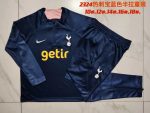 Tottenham Hotspur 23-24 Semi-Zip Jacket Kids Royal Blue - 图片 3