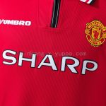 Retro 1998-1999 Manchester United Home Jersey - 图片 5