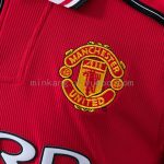 Manchester United 1998-1999 Home Retro Long Sleeved Jersey S-XXL - 图片 4
