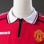 Manchester United 1998-1999 Home Retro Long Sleeved Jersey S-XXL - 图片 6