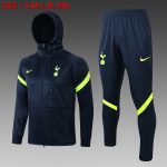 Tottenham Hotspur 21-22 Blue Long Zip Jacket with Hood