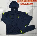 Tottenham Hotspur 21-22 Blue Long Zip Jacket with Hood - 图片 9