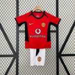 Man Utd 2002/04 Home Kids Jersey