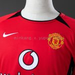 Manchester United 2002-2004 Home Long Sleeve Retro Jersey S-XXL - 图片 5