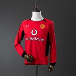 Manchester United 2002-2004 Home Long Sleeve Retro Jersey S-XXL