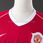 Retro 06/07 Manchester United Long Sleeve Home Jersey S-XXL - 图片 7