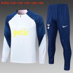 Tottenham Hotspur 23-24 Half-Zip Jacket Light Grey Kids - 图片 2