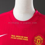 Manchester United 07/08 Champions League Home Retro Long Sleeve Jersey S-XXL - 图片 5