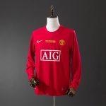 Manchester United 07/08 Champions League Home Retro Long Sleeve Jersey S-XXL