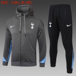 Tottenham Hotspur 24/25 Long Zip Hoodie Dark Grey