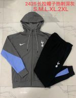 Tottenham Hotspur 24/25 Long Zip Hoodie Dark Grey - 图片 9