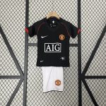 Man Utd 07/08 Black Kids Jersey