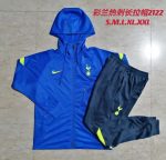 Tottenham Hotspur 21-22 Long Zip Jacket with Hood, Colorful Blue, S-2XL - 图片 9