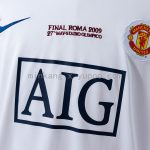 Man Utd 2008/09 Away Champions League Edition Long Sleeve Retro Jersey - 图片 6