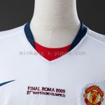 Man Utd 2008/09 Away Champions League Edition Long Sleeve Retro Jersey - 图片 7