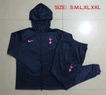 Tottenham Hotspur Blue Long Zipper Jacket with Hood - 图片 9