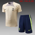 Tottenham Hotspur 22-23 Yellow Training Short Sleeve Set with 5-Inch Shorts