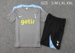 Tottenham Hotspur 24-25 Season Grey Short Sleeve Training Set with 5-Inch Shorts - 图片 2