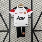 Man Utd 10/11 Champions League Away Kids Jersey