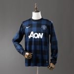 Manchester United 2013-2014 Retro Long Sleeve Black Jersey S-XXL - 图片 9