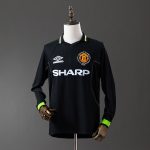 Man Utd 98/99 2nd Away Champions League Edition Long Sleeve Retro Jersey