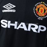 Man Utd 98/99 2nd Away Champions League Edition Long Sleeve Retro Jersey - 图片 5