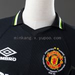 Man Utd 98/99 2nd Away Champions League Edition Long Sleeve Retro Jersey - 图片 6